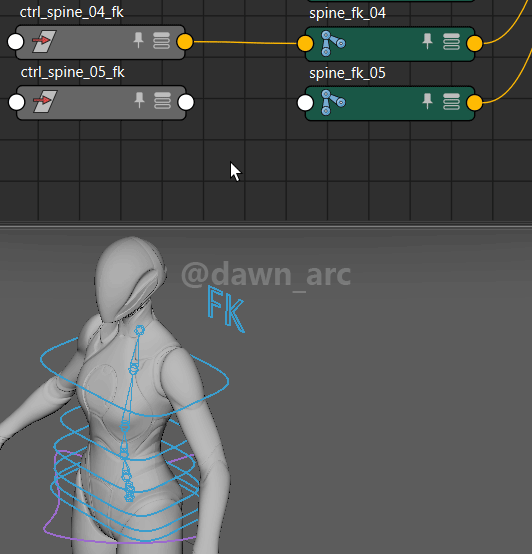 [Maya]Rigging 09 - Spine FK